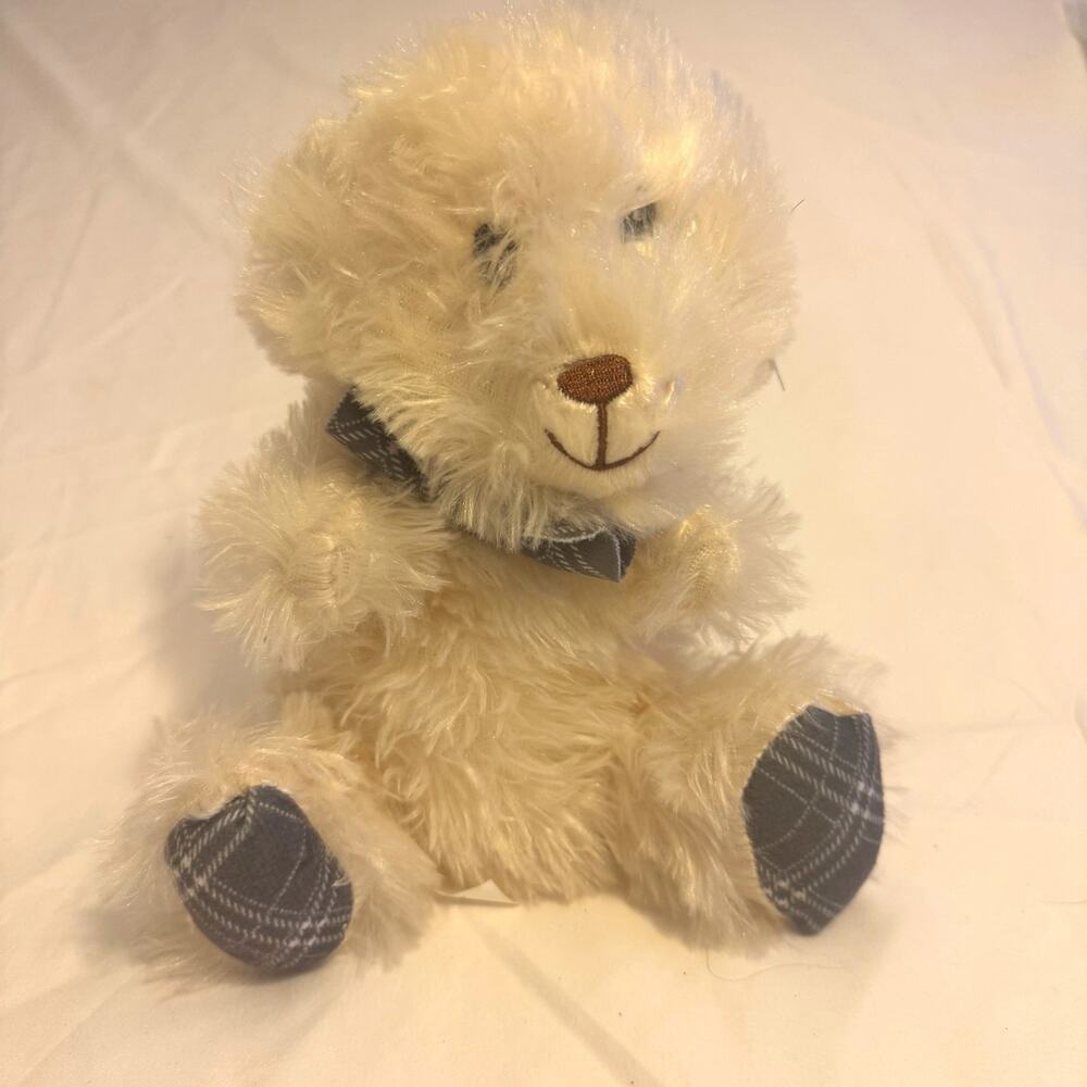 Fuzzy Friends Cream Colored Puppy Plush Stuffed Animal Gift 10” NWT Plushie